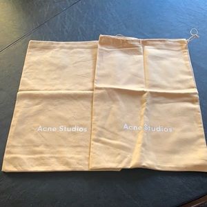 Acne studio shoe dust bags